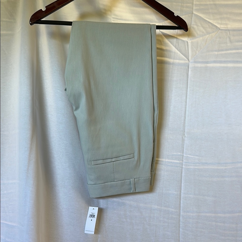Banana Republic pinstripe Gray Dress Pants Flat Front Design